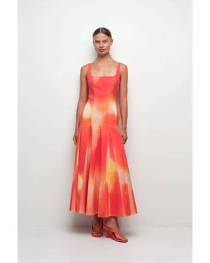 Jonathan Simkhai Lara Midi Dress - Red