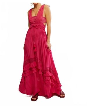 Free People Santa Maria Maxi Dress - Red