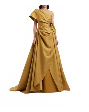 Isabel Sanchis One-Shoulder Evening Gown - Metallic