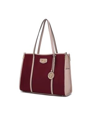 MKF Collection by Mia K Kindred Oversize Tote Bag Vegan Leather Handbag Purse By Mia K