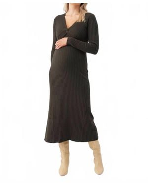 Ripe Maternity Remi Knit Maternity Dress - Black