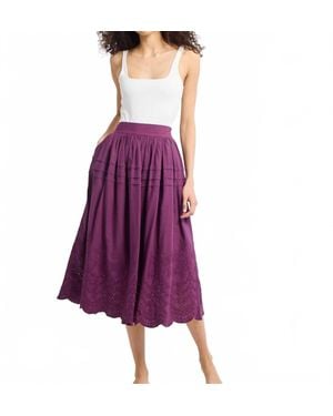 MILLE Leonie Midi Skirt - Purple