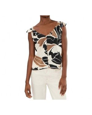 Sanctuary Within Time Button Linen Top - Brown