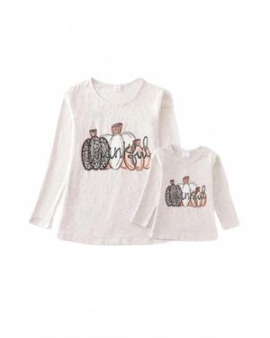 Honeydew Intimates Thankful Pumpkin Top Mommy & Me "Mommy" - Gray