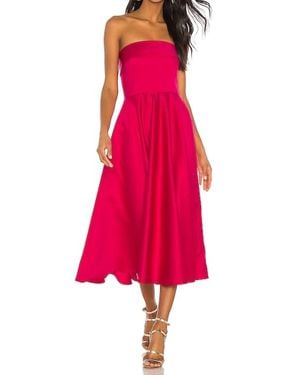 Jay Godfrey Pettigrew Strapless Midi Dress - Pink