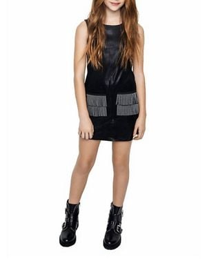MIA Kid's Studded Fringe Dress - Black