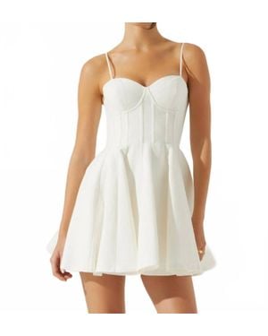 Astr Fenna Corset Dress - White