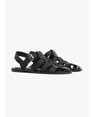 Mansur Gavriel Fisherman Sandal - Black