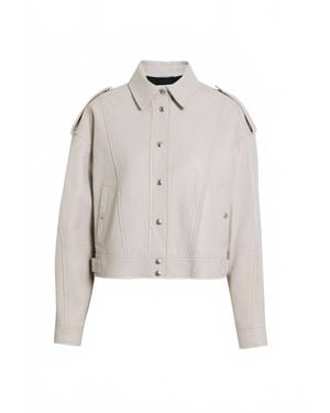 IRO Elgo Leather Jacket - White