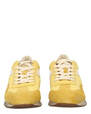 Diadora Equipe Vela Sw Retro-Inspired Lace-Up Sneakers - Yellow