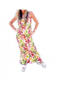 Fate Palm Paradise Midi Dress - White