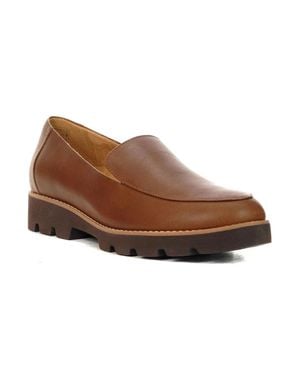 Vionic Kensley H9623L6201 Loafers Leather Comfort Shoes Hawk030 - Brown