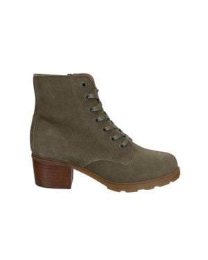 Otbt Arc Heeled Ankle Boots - Green