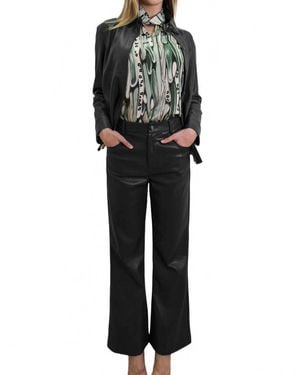 N by Nancy Faux Leather Pant - Black