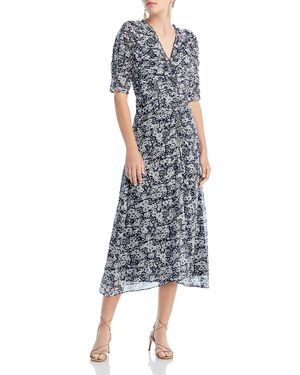 Sea Suzie Ruched Midi Dress - Blue