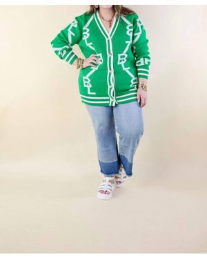 BuddyLove Long Sleeves Cardigan - Green