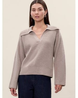 Rebecca Taylor Giselle Knit Sweater - Natural