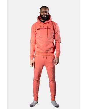 Woodpecker Cotton Sweatsuit - Red
