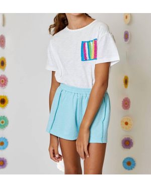 Design History Girls Jersey Shorts - Blue