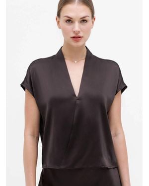Go> By Go Silk Wrapper's Delight Top - Black