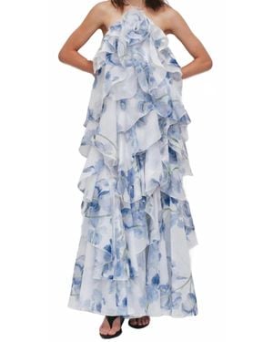 Aje. Pandorea Layered Maxi Dress - Blue