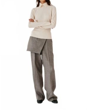 THE GARMENT Pine Straight Leg Skirt Pants - Blue