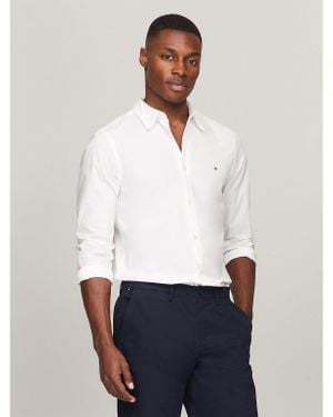 Tommy Hilfiger Thflex Slim Fit Poplin Shirt - White