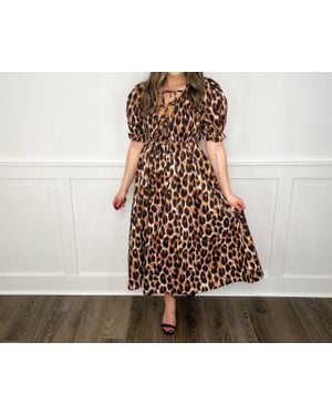 Bibi Feeling Fierce Cotton Smocking Maxi Dress - Black