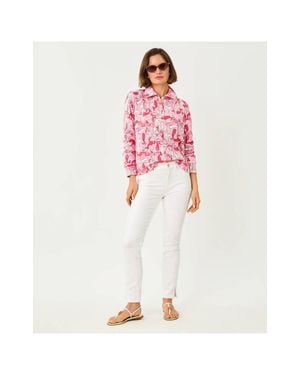 Lilly Pulitzer Eleni Pullover Top - Pink