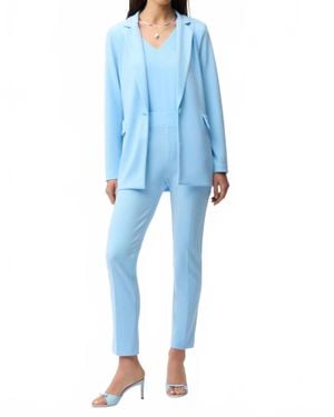 Joseph Ribkoff Pull On Classic Straight Pants - Blue