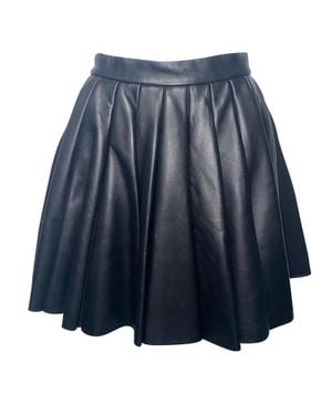 David Koma Pleated Short Skirt - Blue