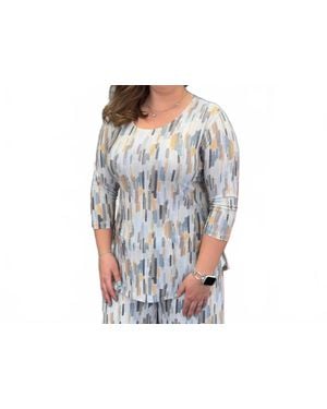 Sympli Go To Classic T Relax 3/4 Sleeve Top - Black