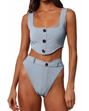 Montce Olivia Corset Top - Blue