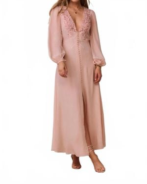 LoveShackFancy Lina Maxi Dress - Pink
