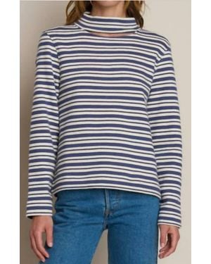 Nation Ltd Delphine Tossed Stripe Sweatshirt - Gray