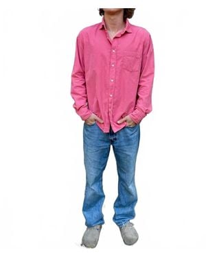 Hartford Paul Thin Corduroy Shirt - Pink