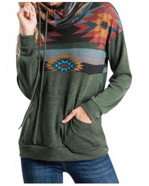 7Th Ray Diva Usa Amanda Turtle Neck Top - Green