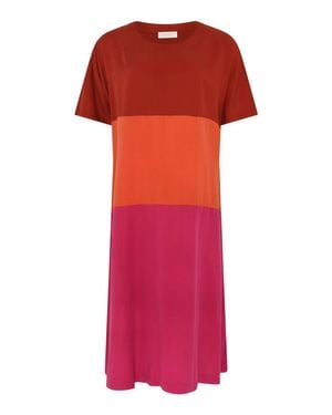 Noen Nordic Oversized Dress - Red