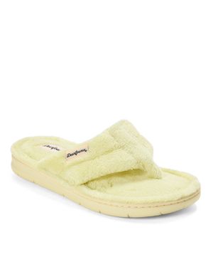Dearfoams Wrenley Terry Thong - Yellow
