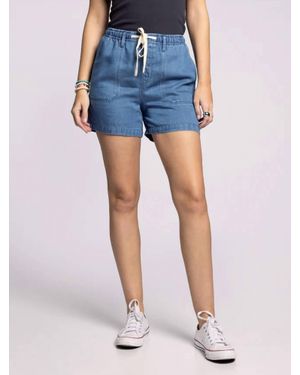 Thread & Supply Laverne Tencel Shorts - Blue