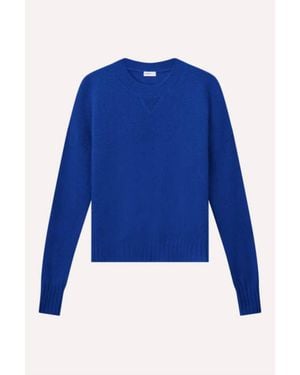 Minnie Rose Sport Crew Sweater - Blue