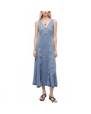 RE/DONE Western Denim Dress - Blue