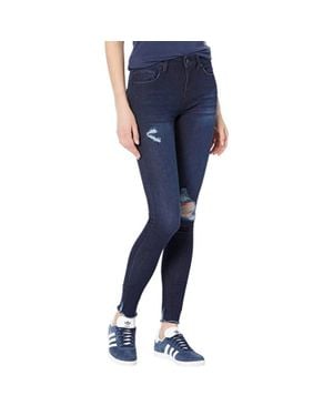 William Rast Jeans Denim Distressed Mid-Rise Perfect Skinny Jzz 48 - Blue