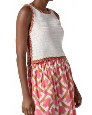 Lilla P Crochet Tank Top - Red