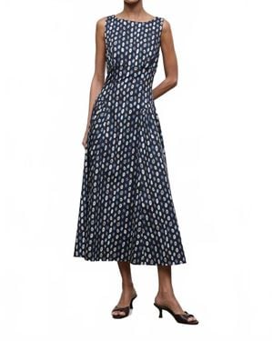 STAUD Gwen Midi Dress - Blue