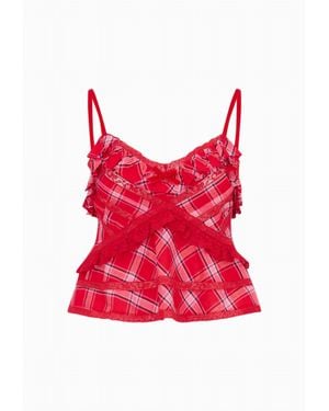 LoveShackFancy Sormina Top - Red