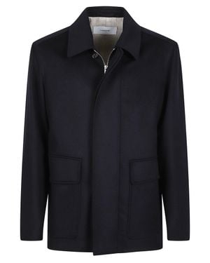 Lardini Virgin Wool Minimalist Jacket - Black