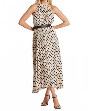 Bishop + Young Avery Halter Polka Dot Dress - Natural