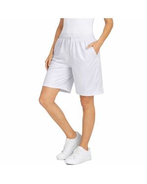 Jump Start Loose Fit Moisture-Wicking Performance Dazzle Shorts - Blue
