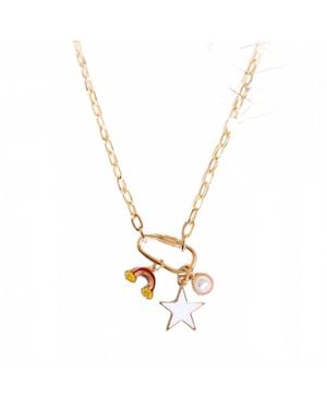 Pretty Simple Dream Charm Necklace - Metallic